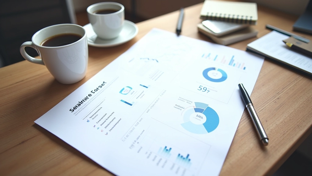 Analytics dashboard displaying key SEO metrics including traffic, rankings, and click-through data